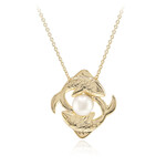 Collana in argento con Perla d'Acqua Dolce Bianca