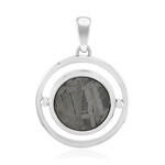 Zilveren hanger met een Aletai meteoriet