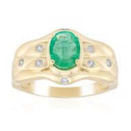 Brasilianischer Smaragd-Goldring (de Melo Gold)