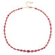 Madagascar Pink Sapphire Silver Necklace