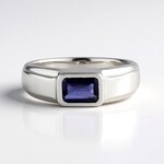 Anello in argento con Iolite