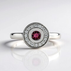 Anello in argento con Rubellite