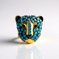 Zilveren ring met zwarte spinelstenen