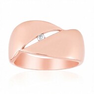 Anello in argento con Diamante SI1 (G) (Annette)