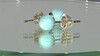 Pendientes en plata con Larimar