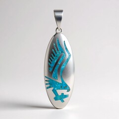Ciondolo in argento con Turchese Kingman Mohave Blu (Jones Lee)