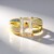 Anello in oro con Topazio multicolore dell'Ucraina (de Melo)