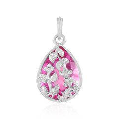 Ciondolo in argento con Quarzo Color Rosa