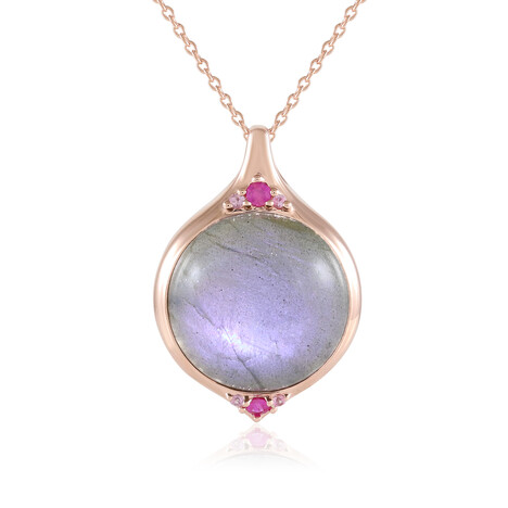 Collana in argento con Labradorite Porpora Maniry (KM by Juwelo)