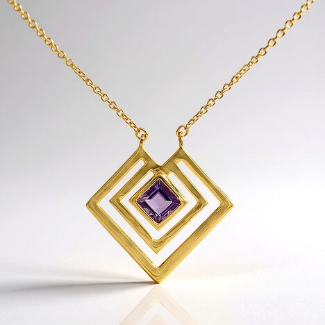 Collana in argento con Ametista