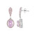 Boucles d'oreilles en argent et Kunzite (Adela Silber)