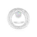 Welo-Opal-Silberring (MONOSONO COLLECTION)