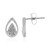 Boucles d'oreilles en argent et Diamant I4 (J)