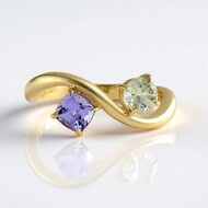 9K Unheated Tanzanite Gold Ring