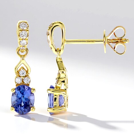 Orecchini in oro con Tanzanite AAA (CIRARI)