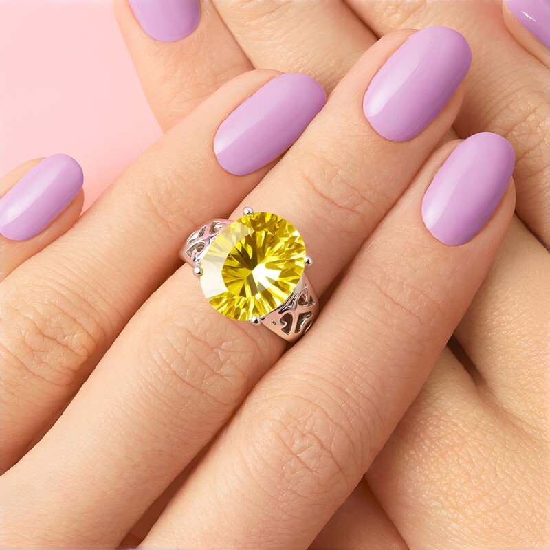 Limonen-Quarz-Silberring