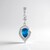 Ciondolo in argento con Apatite Blu Neon