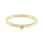 Gelber I3 Brillant-Silberring