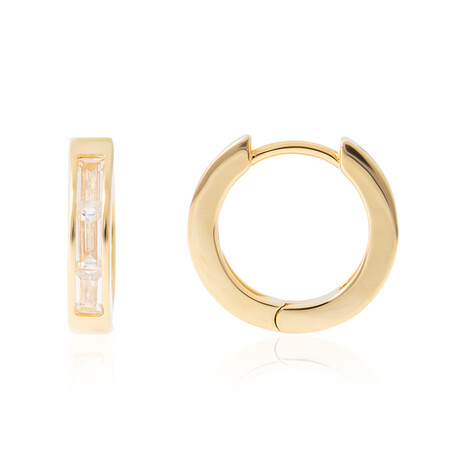 Zirkon-Silberohrringe