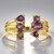 Anello in argento con Ametista Rose de France