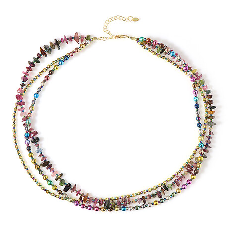 Collar en plata con Hematita (Riya)