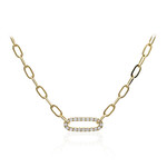 Gouden halsketting met I1 (H) Diamanten (CIRARI)