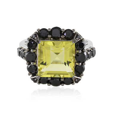 Ouro Verde-Quarz-Silberring