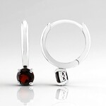 Orecchini in argento con Granato