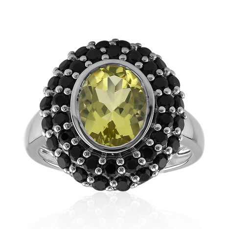 Ouro Verde-Quarz-Silberring