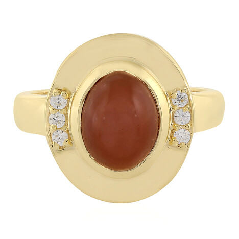 Bague en argent et Pierre de lune de Kangayam