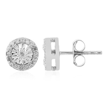 Orecchini in argento con Diamante I2 (H)
