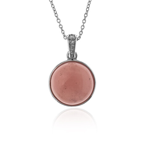 Collana in argento con Quarzo Guava