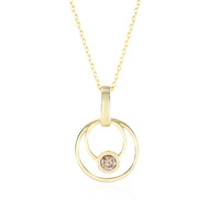 Collier en argent et Diamant champagne I2