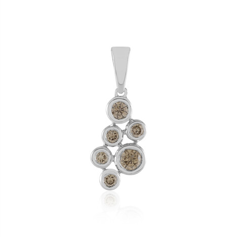 Pendentif en or et Diamant VS1 champagne