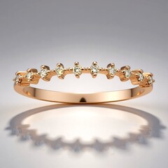 Anello in oro con Diamante Rose de France SI1 di Argyle