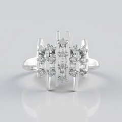 Bague en argent et Diamant I2 (H)