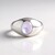 Anello in argento con Pietra di Luna Argentata