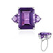 Sibirischer Amethyst-Silberring