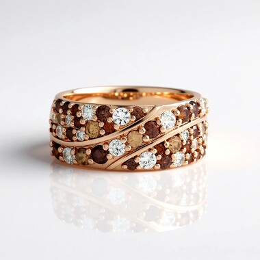 Champagne Zircon Silver Ring (KM by Juwelo)