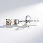 Orecchini in oro con Diamante Cioccolato I2 (SUHANA)