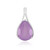 Zilveren hanger met een Lavendel Chalcedoon