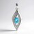 Ciondolo in argento con Apatite Blu (de Melo Essence)