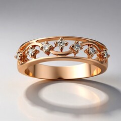 Anello in oro con Diamante Rose de France SI1 di Argyle