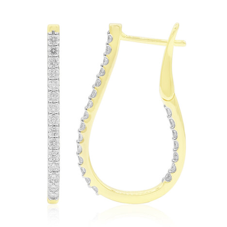 Pendientes en oro con Diamante SI1 (G) (Annette)