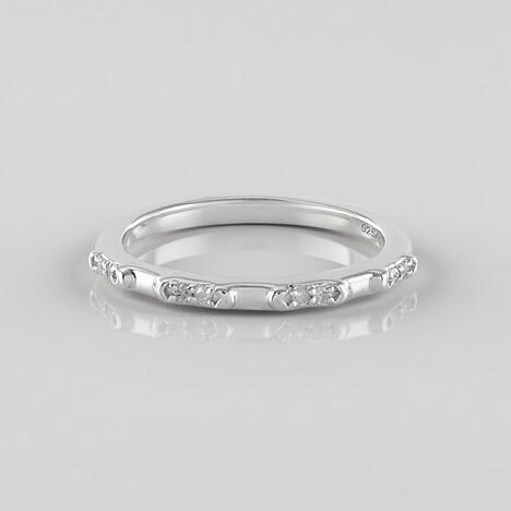 Anello in argento con Diamante I2 (I)