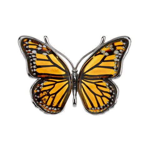 Baltischer Bernstein-Silberanhänger (dagen)