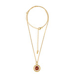 Collier en argent et Ambre cerise de la Baltique  (dagen)