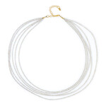 Collar en plata con Topacio blanco