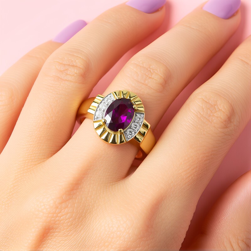 Anello in argento con Rodolite della Rift Valley (Remy Rotenier)