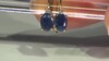 Pendientes en oro con Zafiro azul